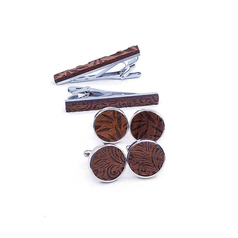 2019 CUFFLINKS TIE CLIPS SET M - مراجعة Tie Bar Set Gift وسعره
