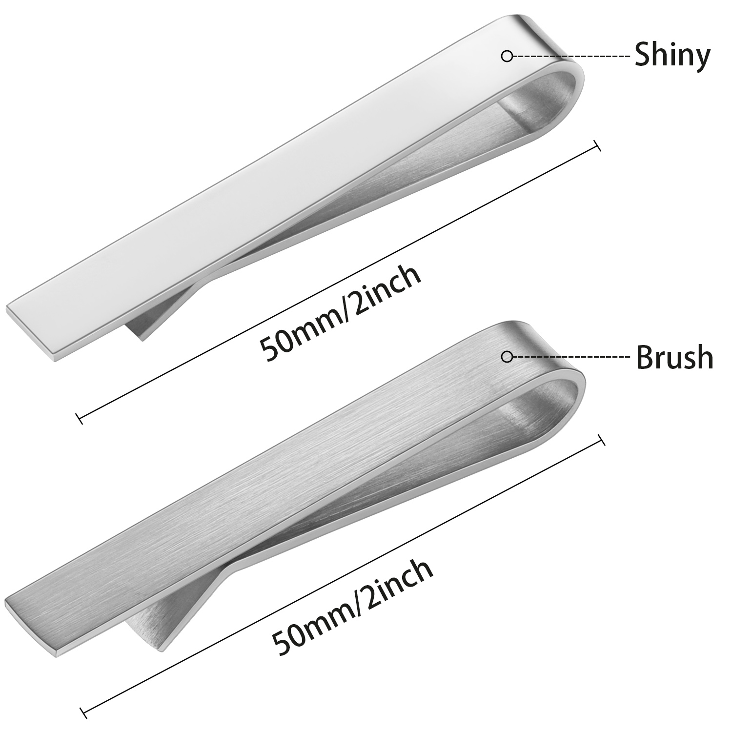 HAWSON 2 in shiny and brushTie - مراجعة Tie Bar Set Gift وسعره