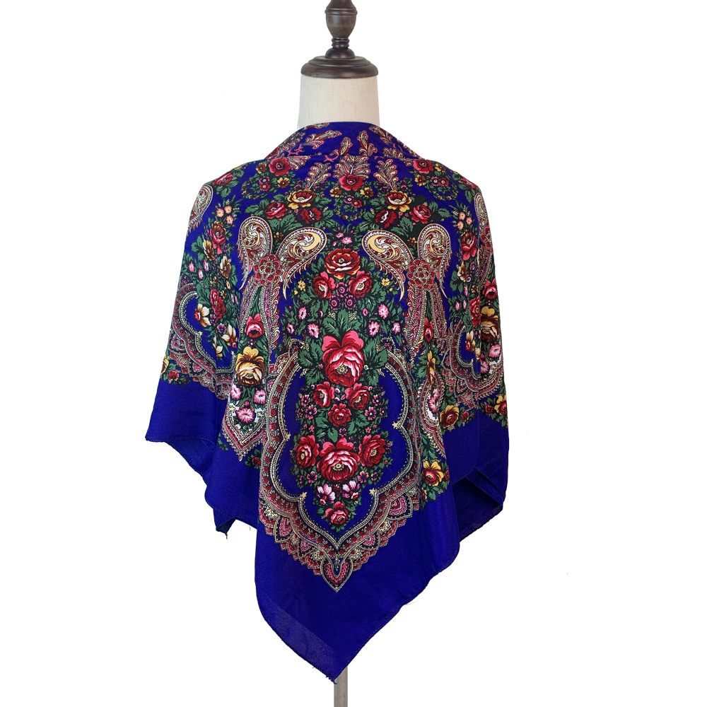100*100cm Russian Square Scarf - مراجعة Bandana Cotton وسعره