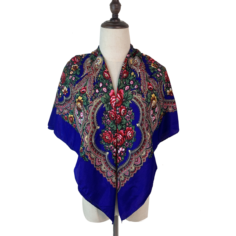 100*100cm Russian Square Scarf - مراجعة Bandana Cotton وسعره