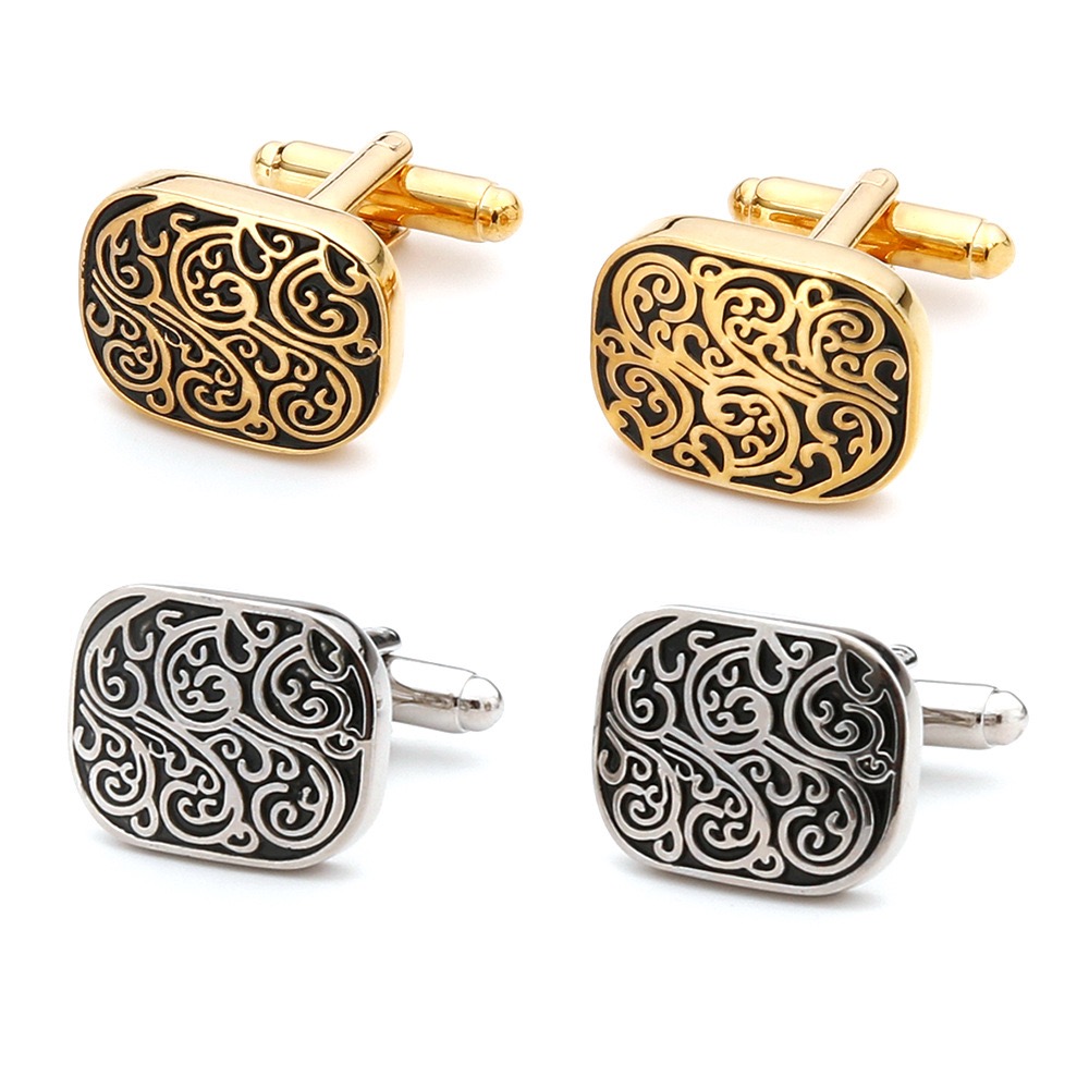 High Quality Gold Cufflinks Vi - مراجعة Tie Clip Silver وسعره