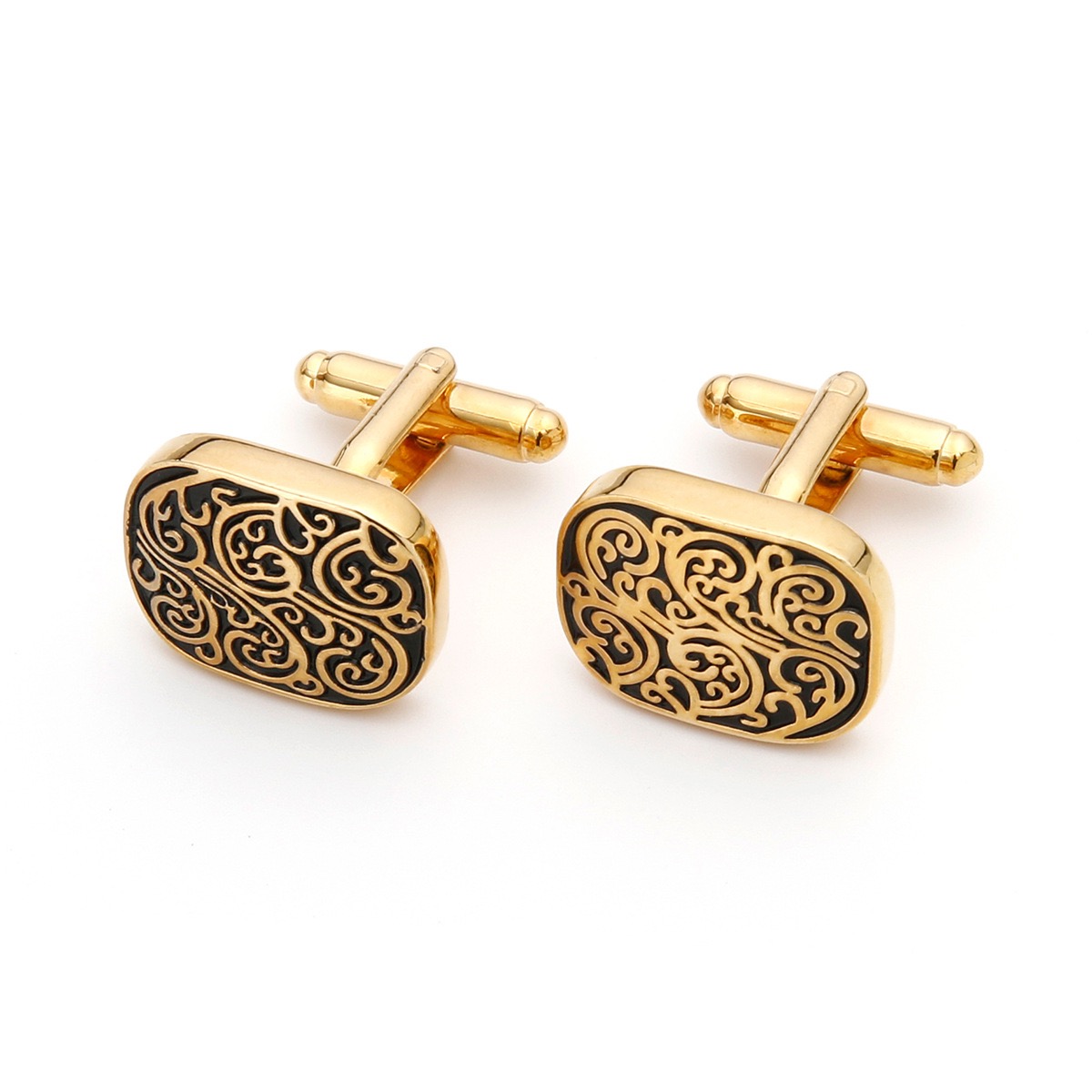 High Quality Gold Cufflinks Vi - مراجعة Tie Clip Silver وسعره