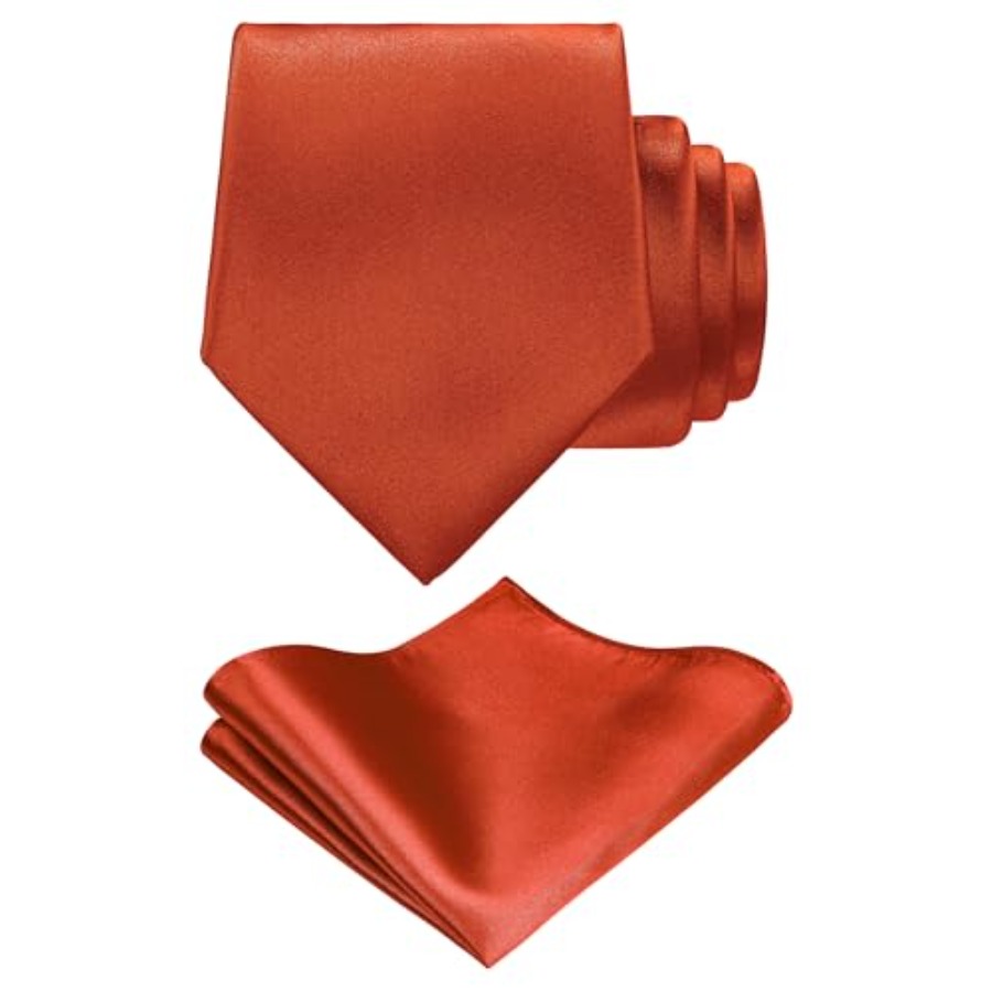 Solid Satin Woven dyed Color F - مراجعة Pocket Square Set وسعره