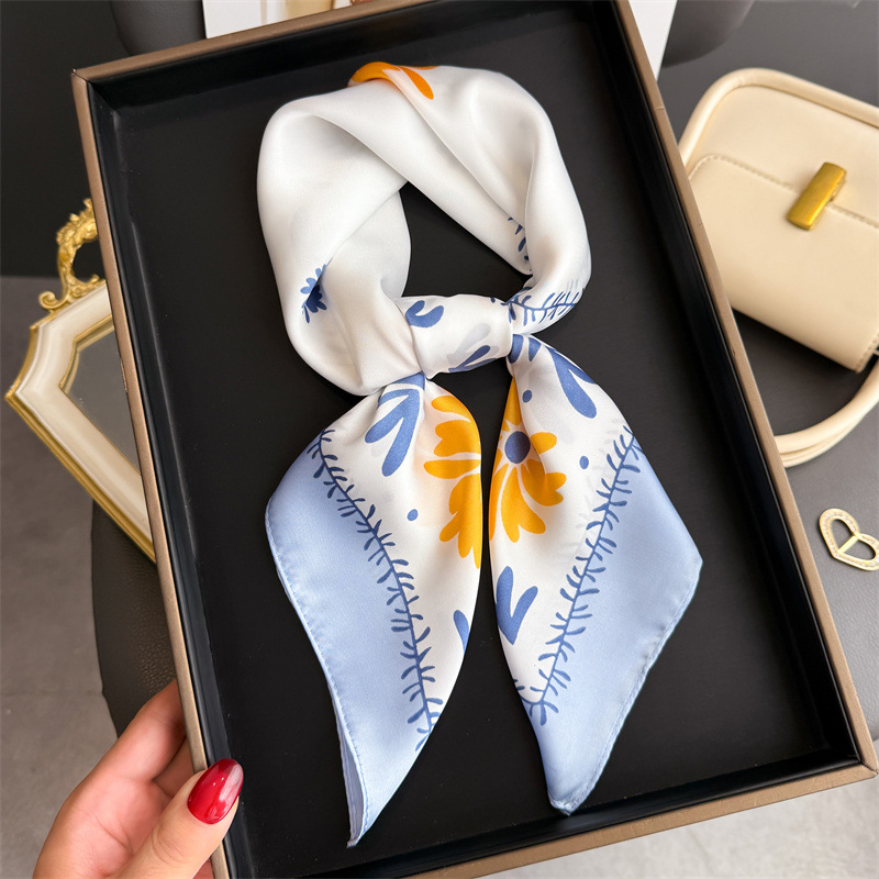 1Pc new printed fashion silk s - مراجعة Scarf Silk Square وسعره