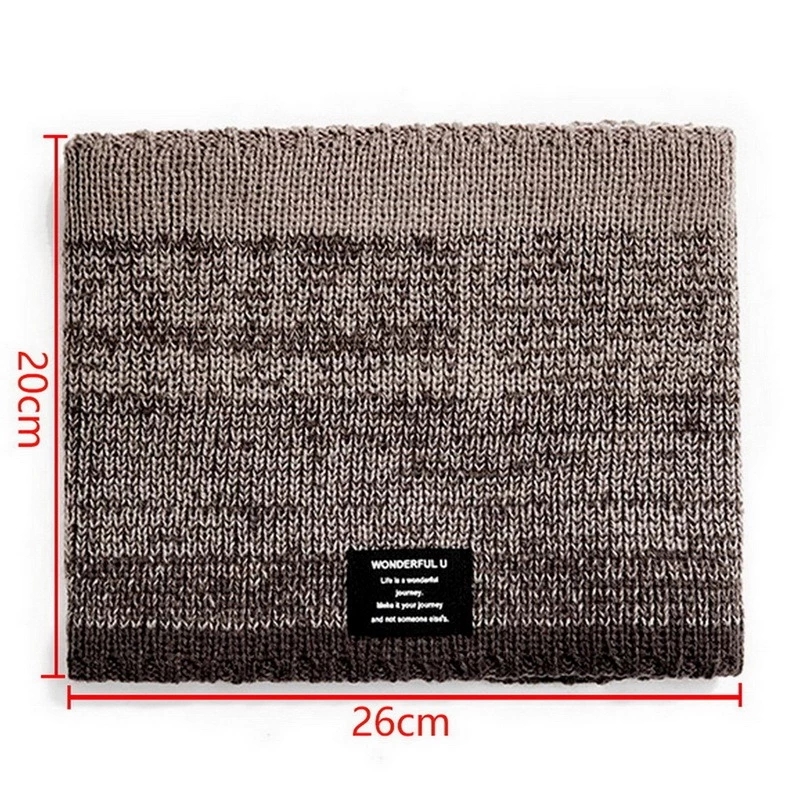 Winter Scarf for Men Fleece Ri - مراجعة Handkerchief Cotton Men وسعره
