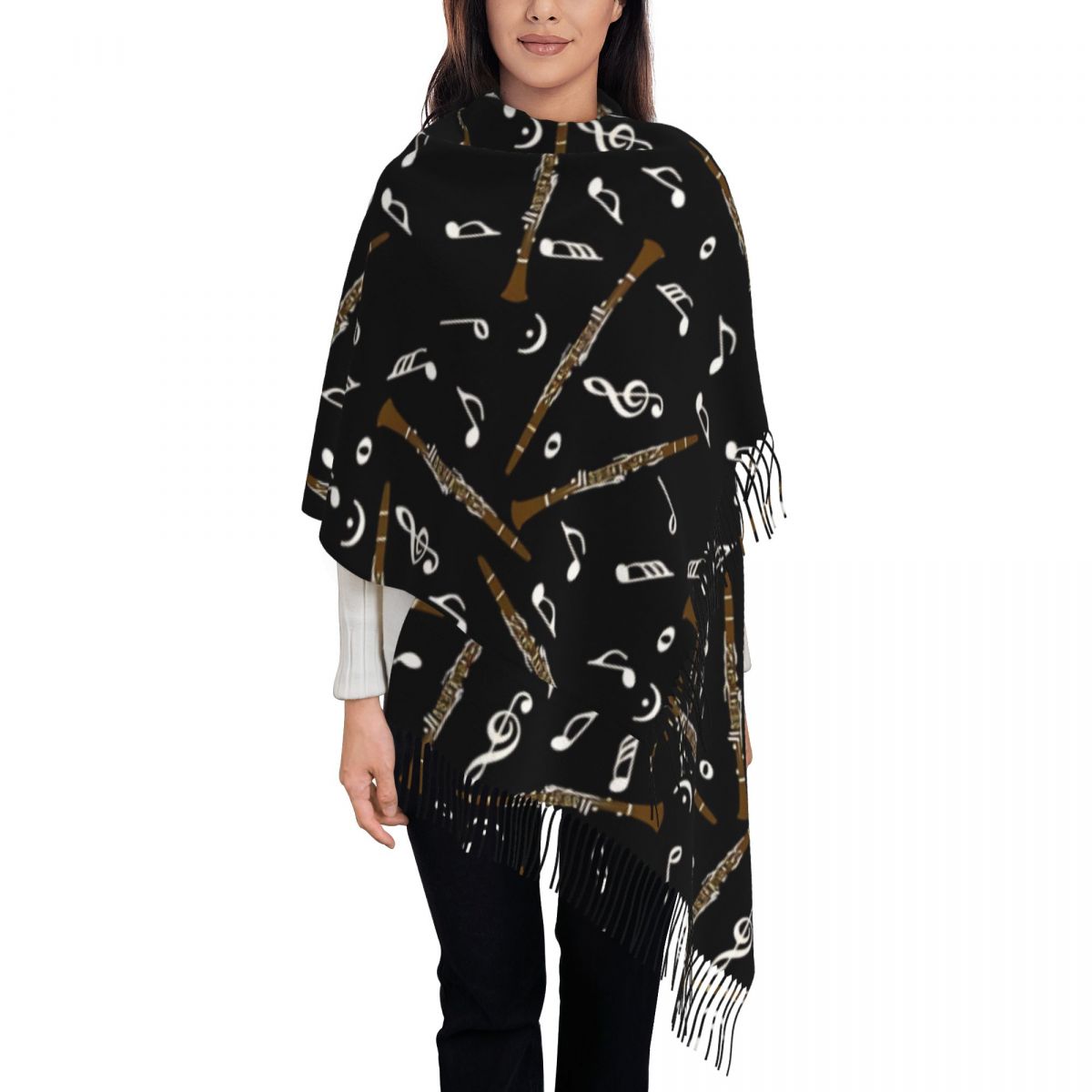 Womens Scarf with Tassel Clari - مراجعة Pashmina Wrap Large وسعره