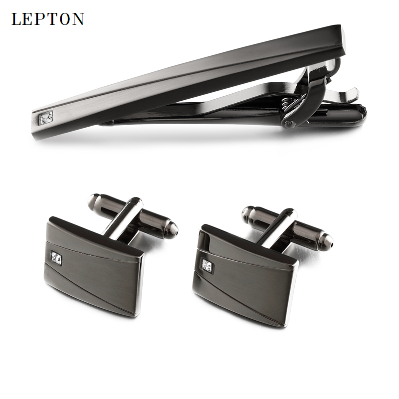 Classic Black Cufflinks & Tie  - مراجعة Tie Bar Set Gift وسعره