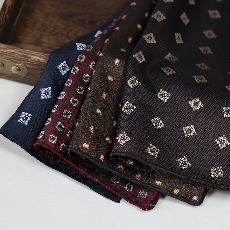 24cm Elegant Brown Pocket Squa - مراجعة Pocket Square Set وسعره