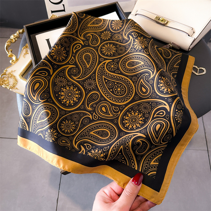 Women Silk Scarves 70*70cm Des - مراجعة Silk Neck Scarf وسعره