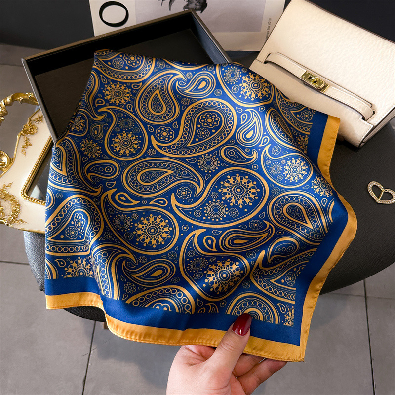 Women Silk Scarves 70*70cm Des - مراجعة Silk Neck Scarf وسعره