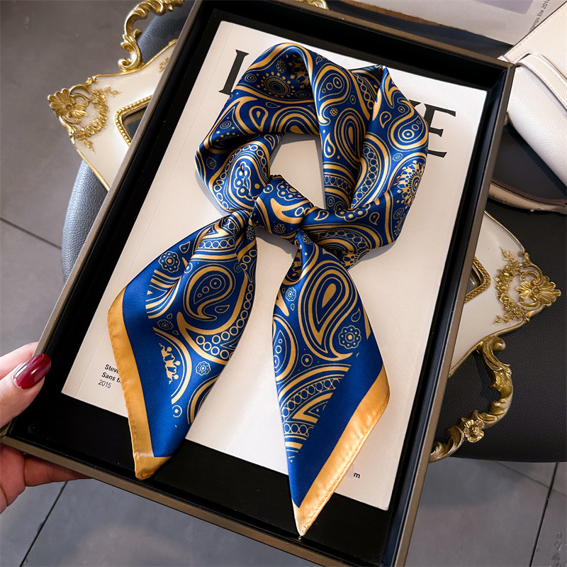 Women Silk Scarves 70*70cm Des - مراجعة Silk Neck Scarf وسعره