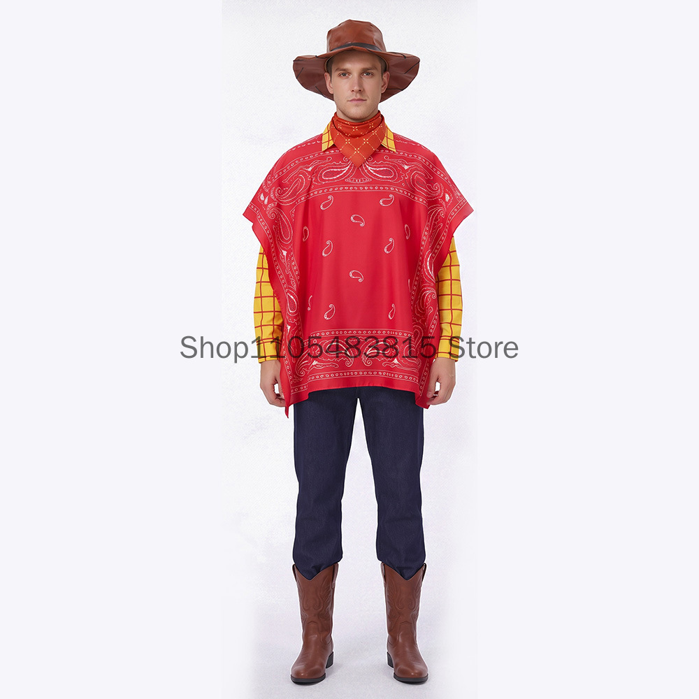 Men's Woody Cosplay costume To - مراجعة Ascot Neck Scarf وسعره