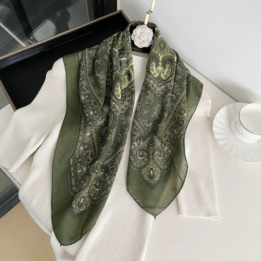 New Fashion 70X70cm Women's Sc - مراجعة Bandana Cotton وسعره