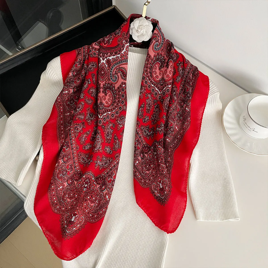 New Fashion 70X70cm Women's Sc - مراجعة Bandana Cotton وسعره