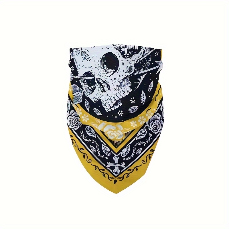 Skull Arrow Retro Headscarf Sq - مراجعة Bandana Cotton وسعره