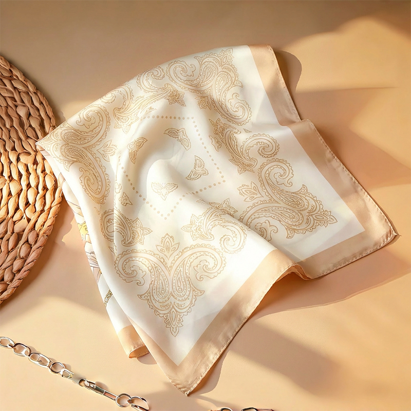 1pcs 70cm Roman Chain Silk Sca - مراجعة Scarf Silk Square وسعره