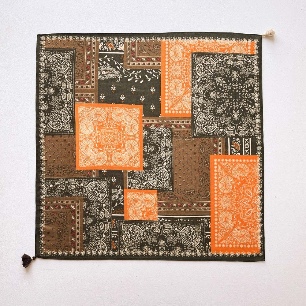 Tassel Scarf Women Square Cott - مراجعة Bandana Cotton وسعره