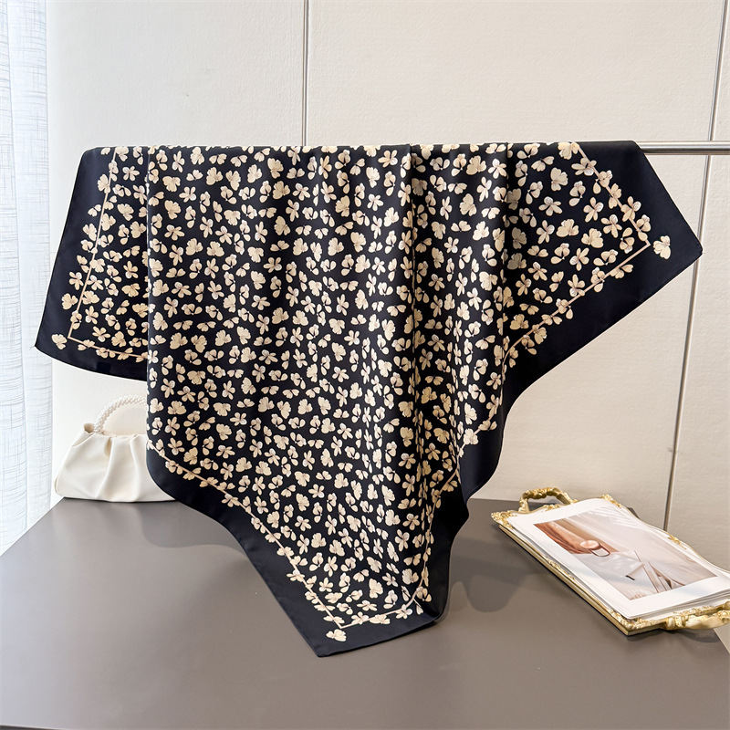 1pcs 90*90cm Floral Printed Co - مراجعة Bandana Cotton وسعره