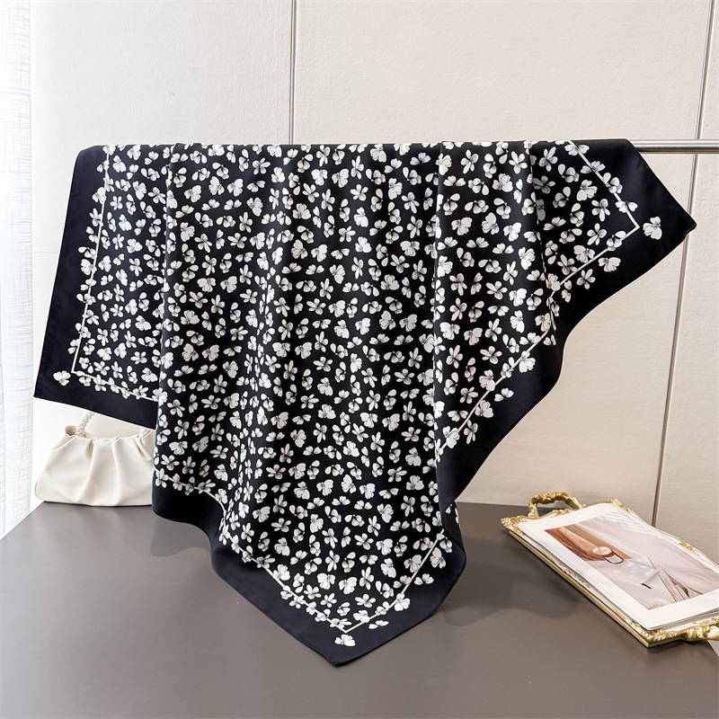 1pcs 90*90cm Floral Printed Co - مراجعة Bandana Cotton وسعره