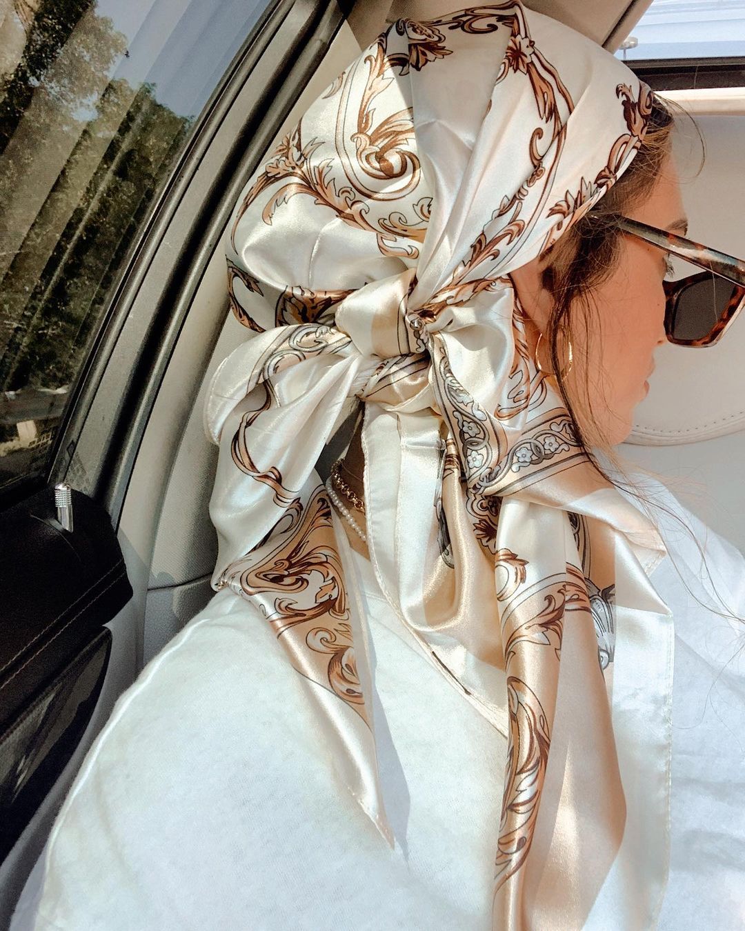 Satin Square Scarf Women Musli - مراجعة Scarf Silk Square وسعره