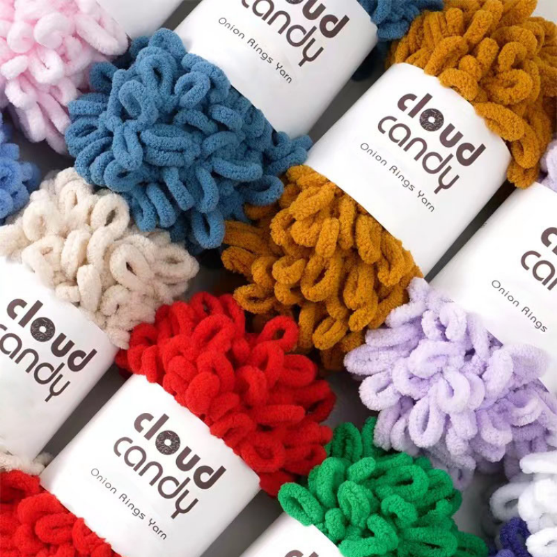 100g/Roll Finger Loop Yarn Thr - مراجعة Woven Scarf Blanket وسعره