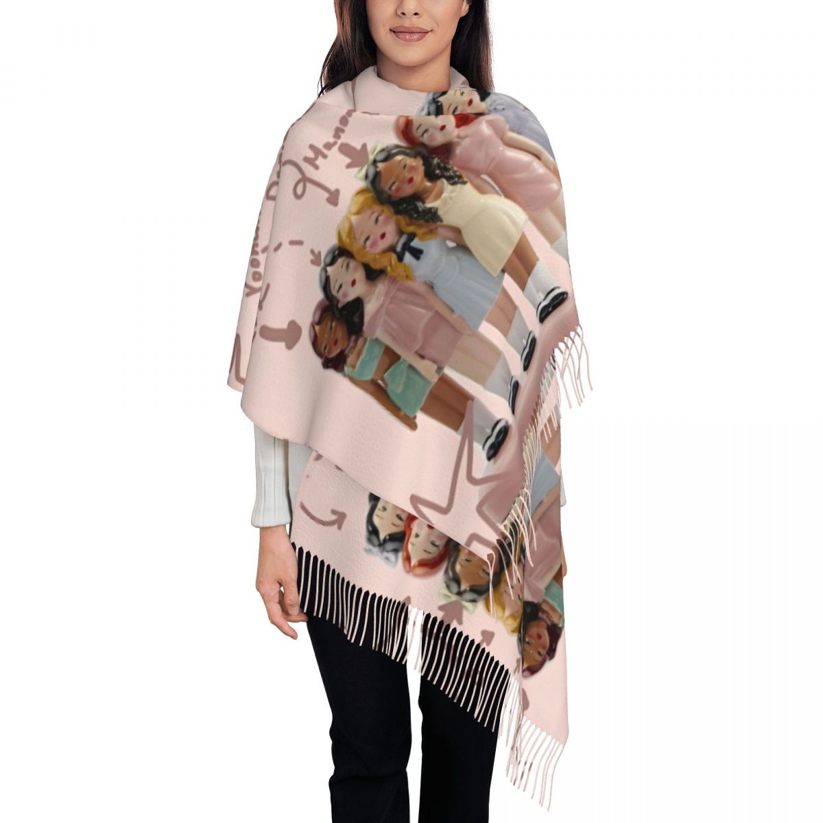 Katseye Kpop Idol Shawl Wrap W - مراجعة Pashmina Wrap Large وسعره