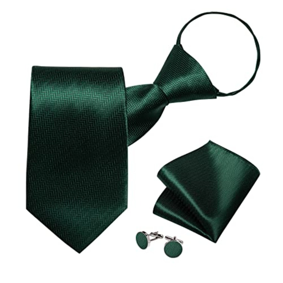 Silk Zipper Ties for Men,Paisl - مراجعة Pocket Square Set وسعره