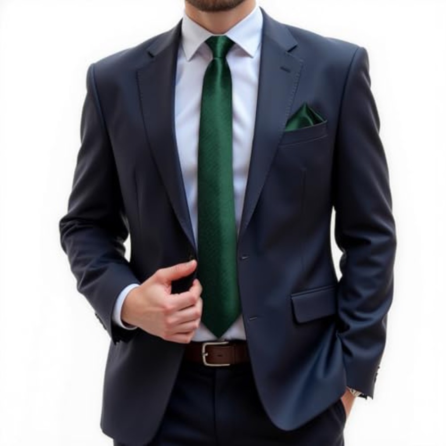 Silk Zipper Ties for Men,Paisl - مراجعة Pocket Square Set وسعره