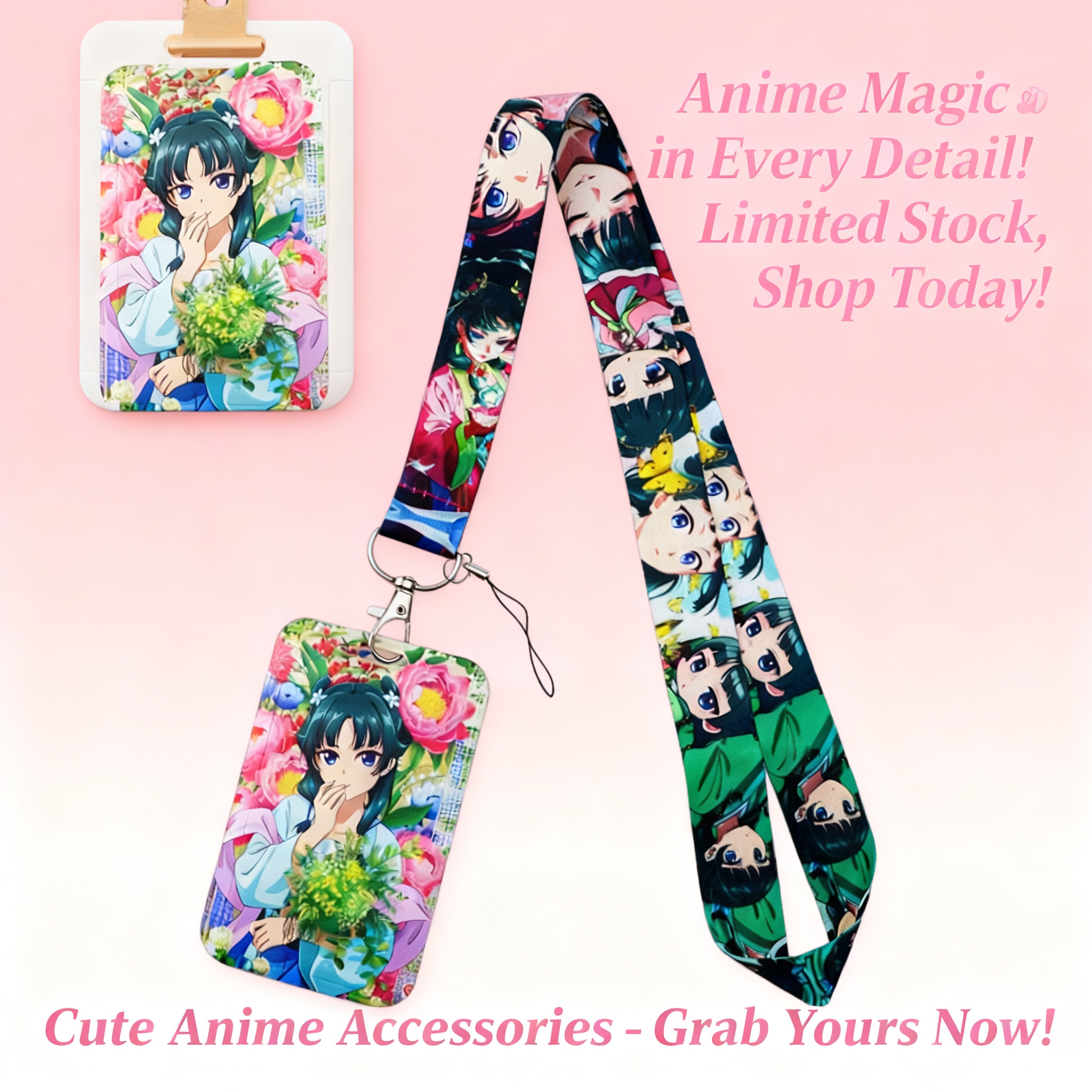 Cute Anime Girl Lanyard Neck S - مراجعة Lanyard Badge Holder وسعره