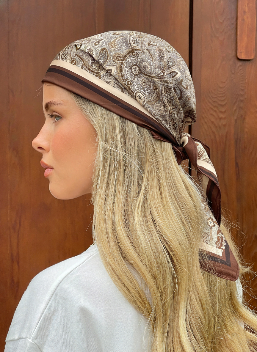 Luxury Spring Silk Scarf Women - مراجعة Silk Tie Striped وسعره