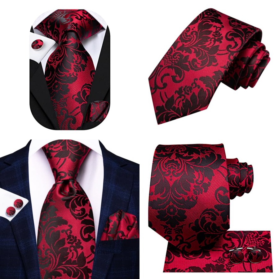Silk Ties for Men Plaid Paisle - مراجعة Pocket Square Set وسعره