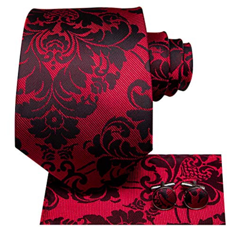 Silk Ties for Men Plaid Paisle - مراجعة Pocket Square Set وسعره