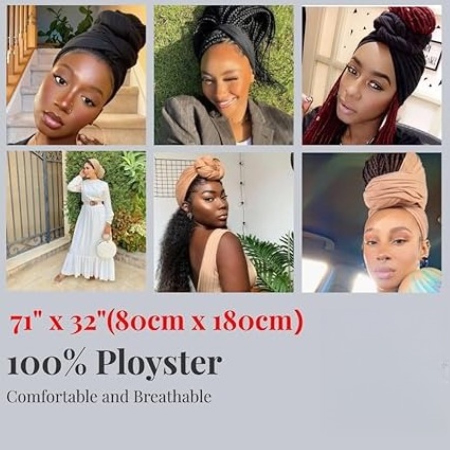Muslim Hijab for Women Scarf L - مراجعة Head Wrap Turban وسعره