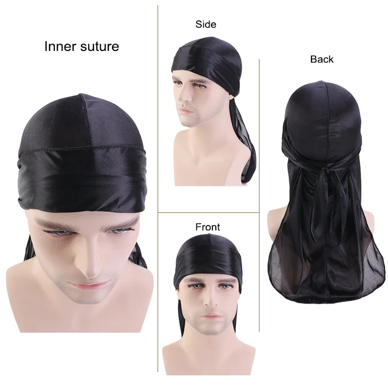Long Tail Unisex Adult Satin D - مراجعة Bandana Doo Rag وسعره
