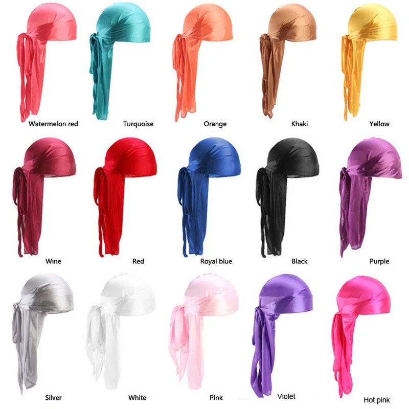 Long Tail Unisex Adult Satin D - مراجعة Bandana Doo Rag وسعره
