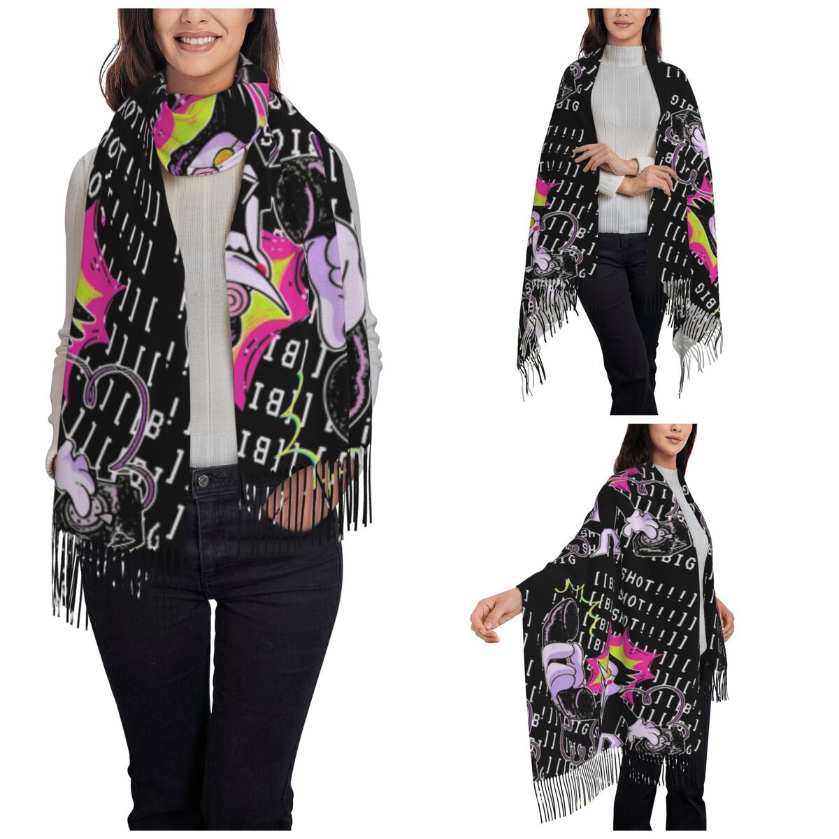 Deltarune Shawl Wrap for Women - مراجعة Pashmina Wrap Large وسعره