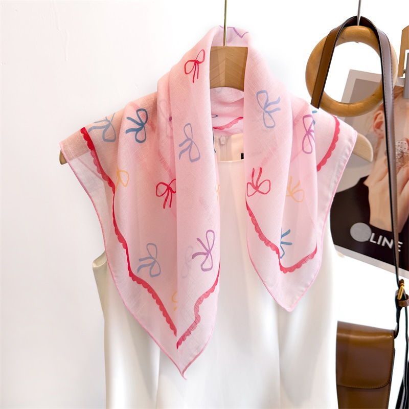 50cm Cotton Linen Square Scarf - مراجعة Bandana Cotton وسعره