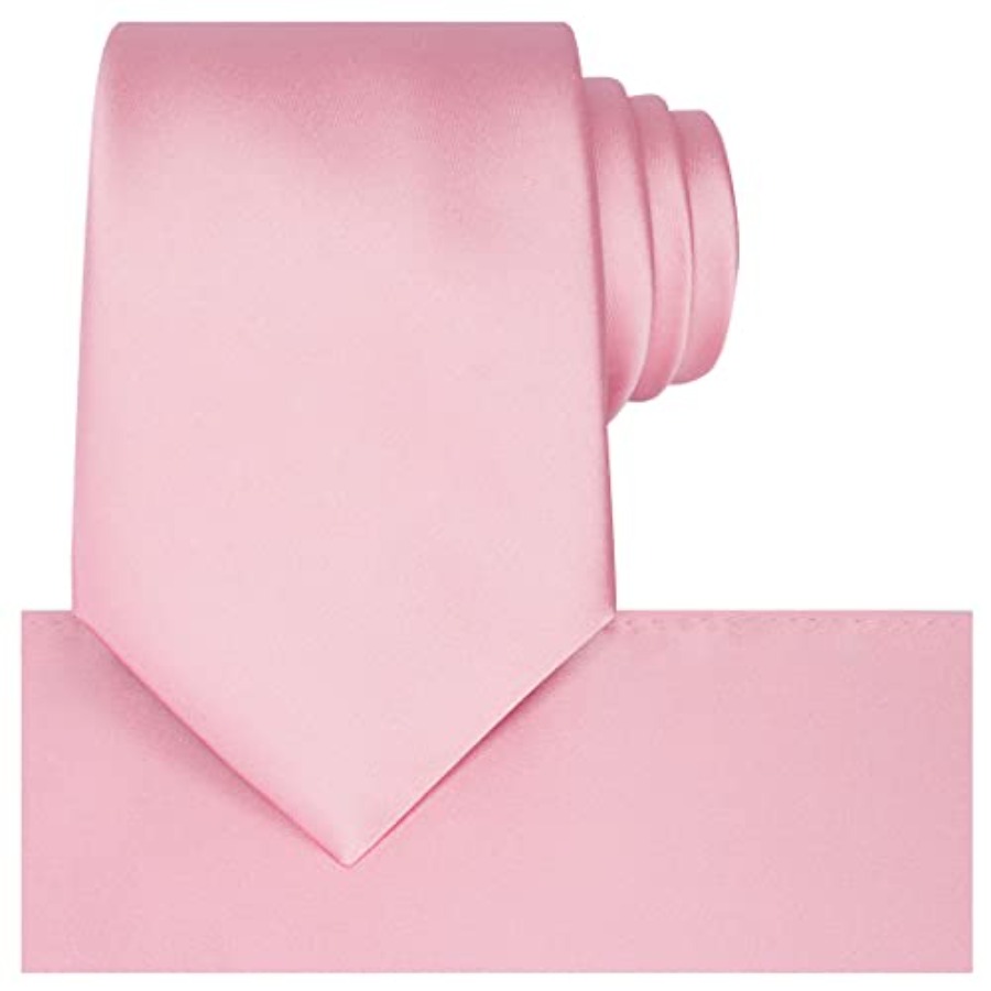 Satin Tie Set Solid Ties Mens  - مراجعة Pocket Square Set وسعره