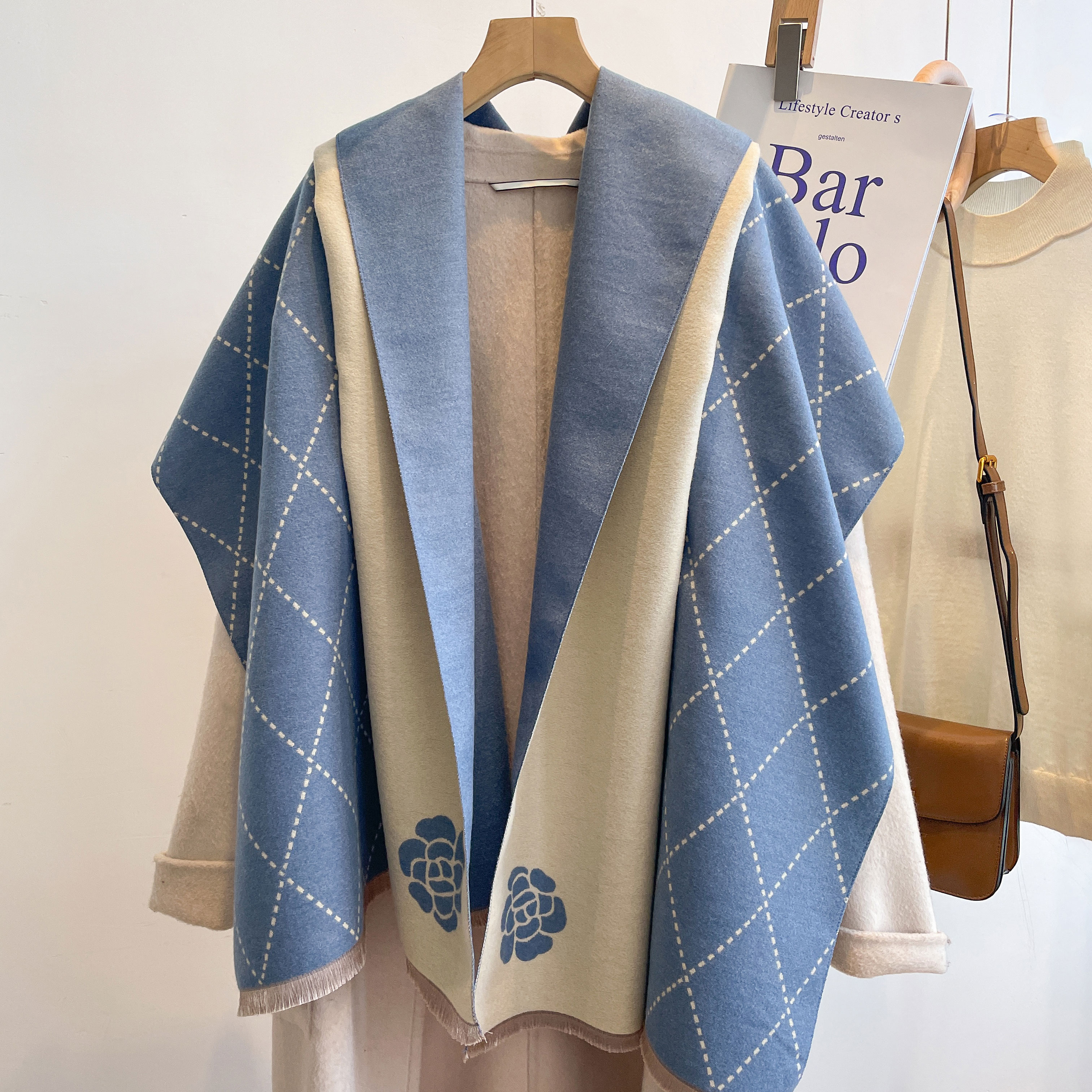 2023 Designer Cashmere Scarf W - مراجعة Woven Scarf Blanket وسعره