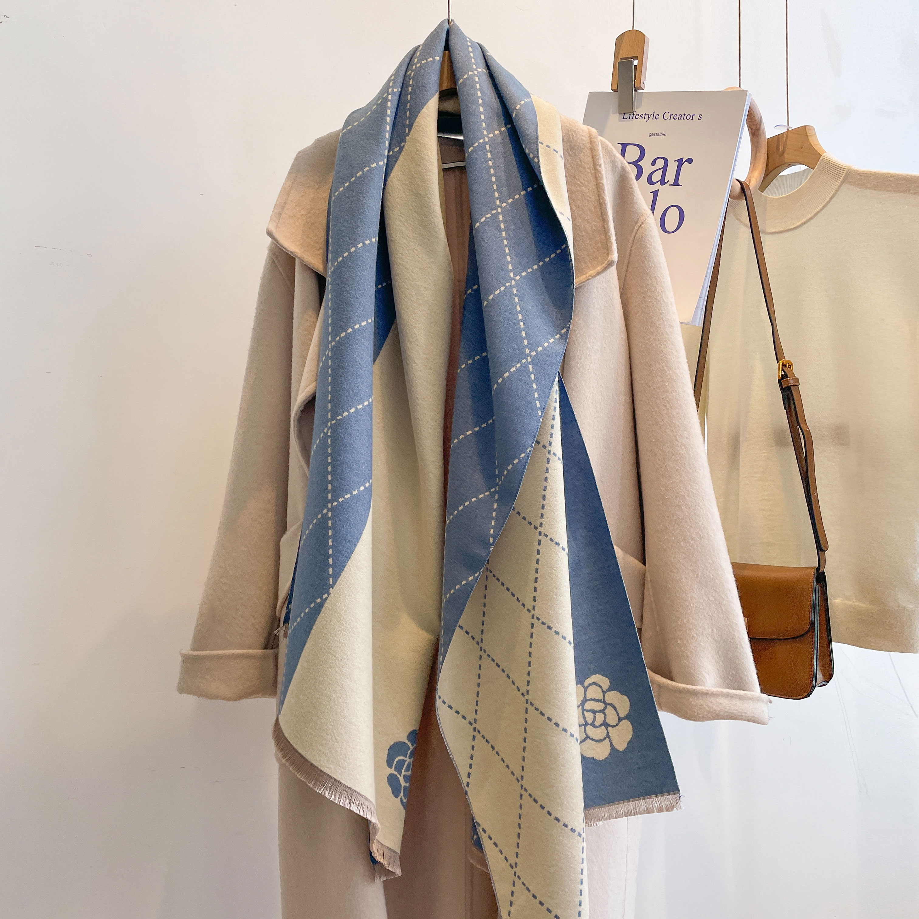 2023 Designer Cashmere Scarf W - مراجعة Woven Scarf Blanket وسعره