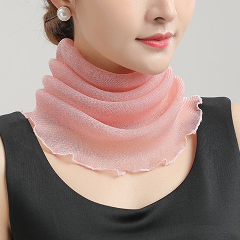 Spring Summer Chiffon Neck Col - مراجعة Ascot Neck Scarf وسعره