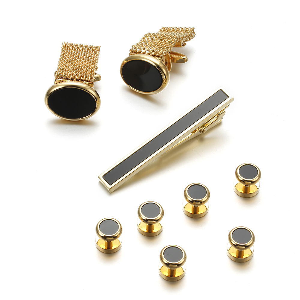 VAGULA New 9PCS Cuff links Tie - مراجعة Tie Bar Set Gift وسعره