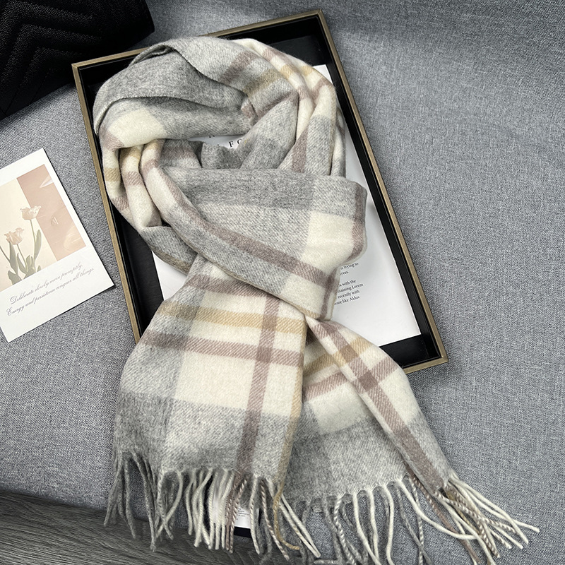 High Quality 100% Wool Scarf W - مراجعة Muffler Men Wool وسعره