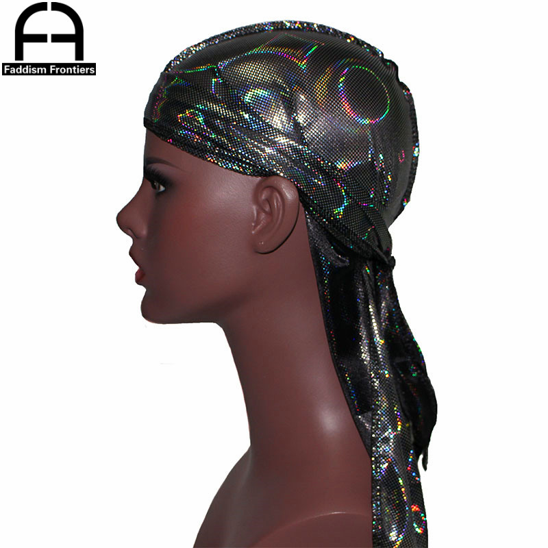 New Men's Colorful Sparkly Sil - مراجعة Bandana Doo Rag وسعره
