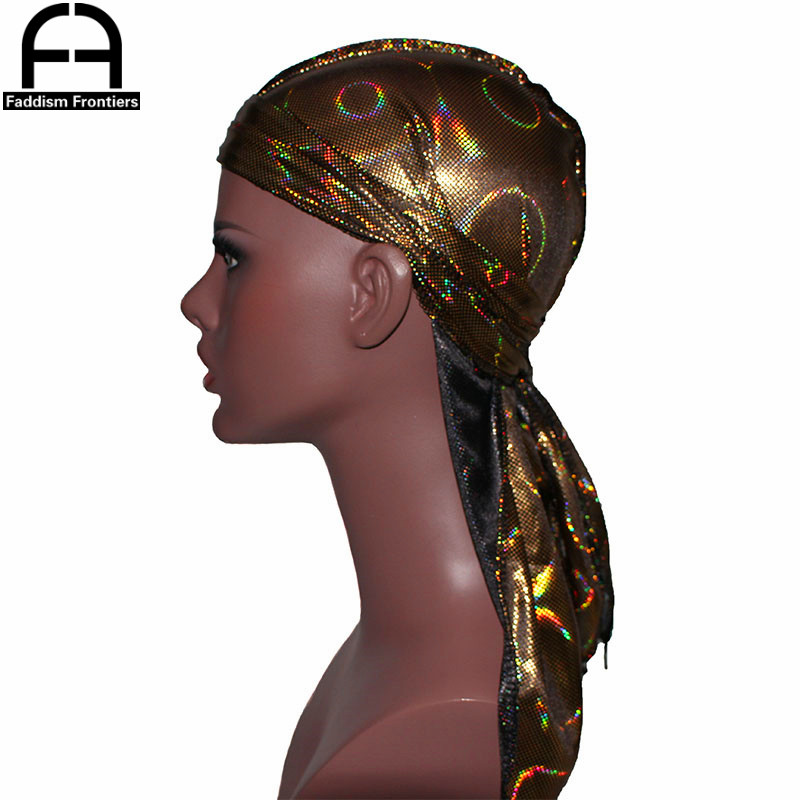 New Men's Colorful Sparkly Sil - مراجعة Bandana Doo Rag وسعره