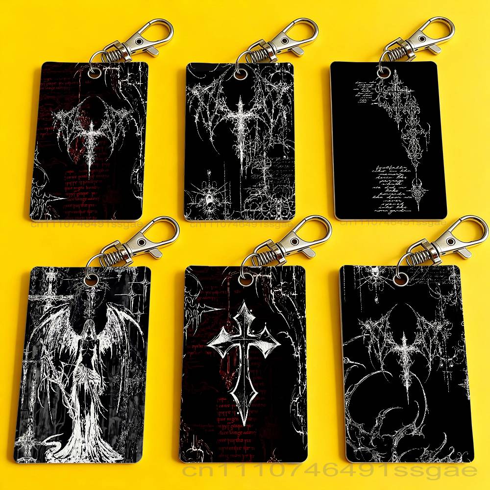 Gothic Cyber Sigil Cross Card  - مراجعة Lanyard Badge Holder وسعره