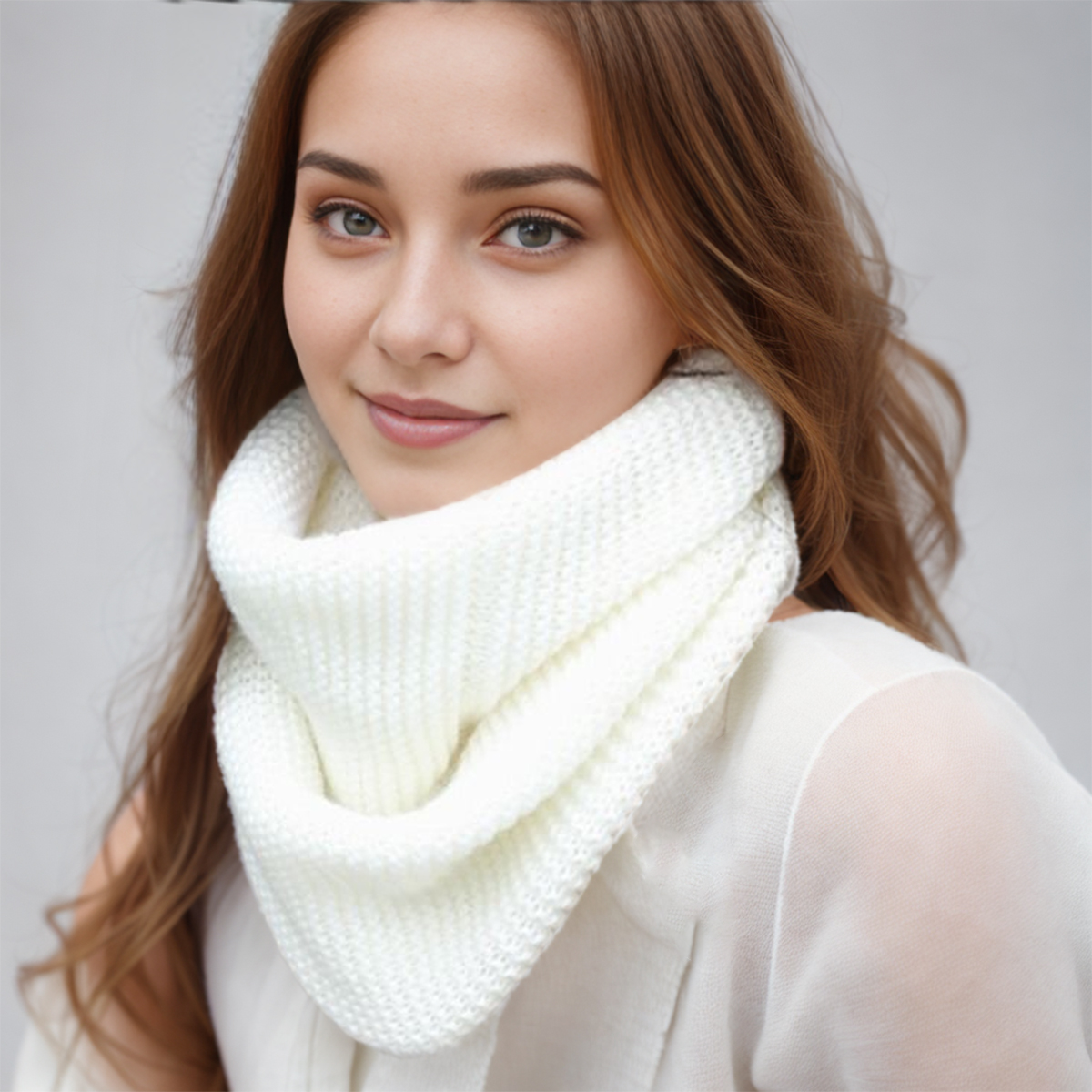 New Winter Scarf Women Infinit - مراجعة Infinity Scarf Knit وسعره