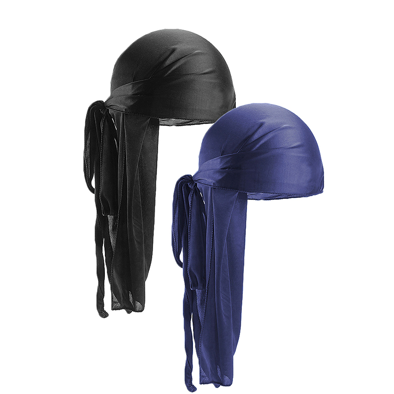 2 pcs Silky Satin Durags for M - مراجعة Bandana Doo Rag وسعره