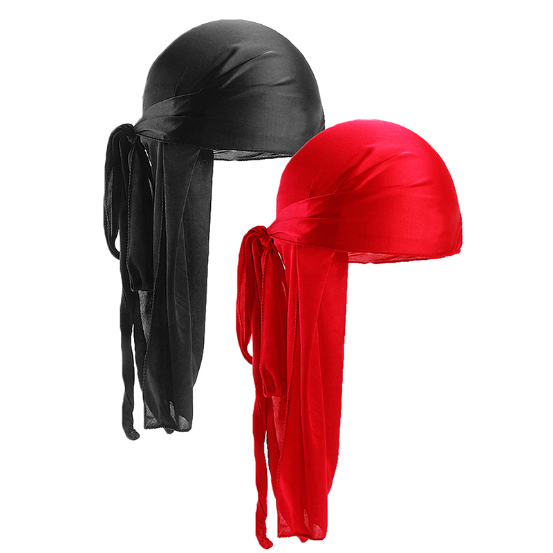 2 pcs Silky Satin Durags for M - مراجعة Bandana Doo Rag وسعره