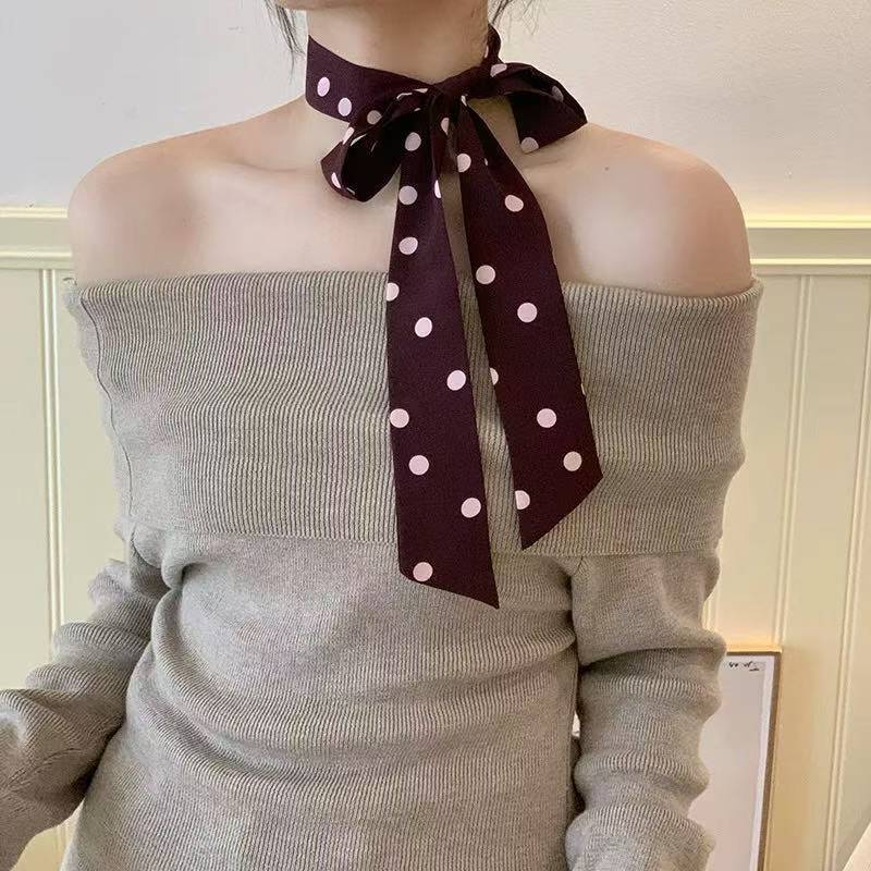 Polka Dot and Striped Print Sc - مراجعة Silk Tie Striped وسعره